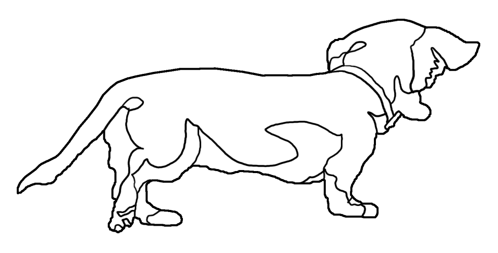 線画　犬の画像10