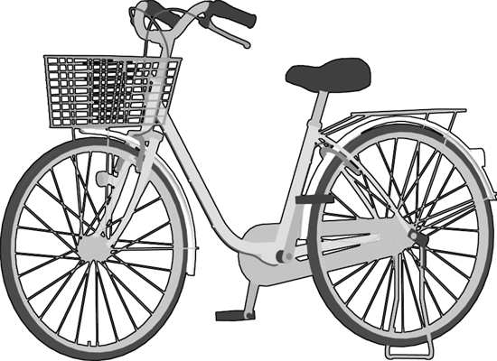 サンプル自転車画像ママチャリ